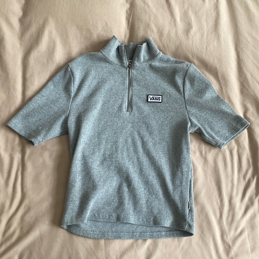 Vans Quarter Zip Short Sleeve Tee